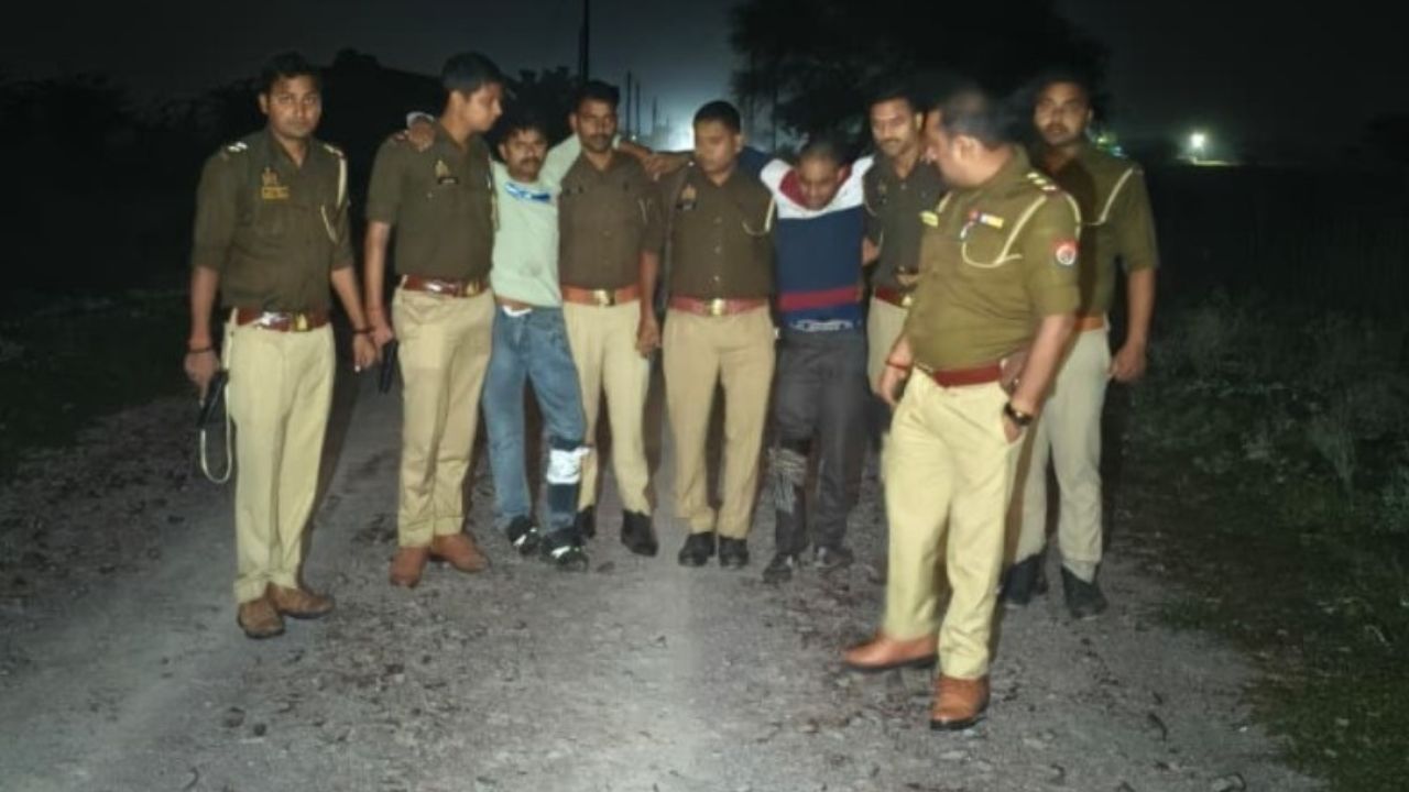 दुपट्टे से की थी महिला की हत्या, पहचान मिटाने को जलाया चेहरा- मुठभेड़ में दोनों हत्यारे गिरफ्तार