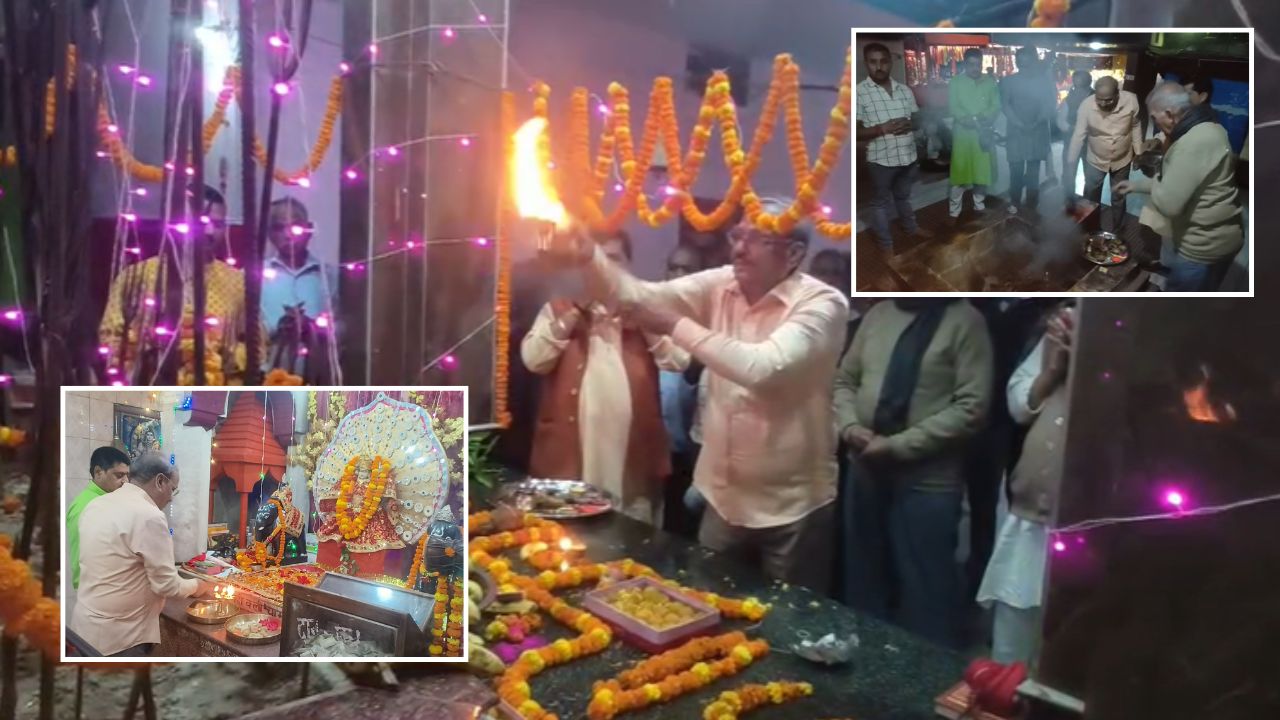 महराजगंज के दुर्गा मंदिर में विशेष पूजा: सुशील कुमार टिंबडेवाल के साथ भक्तों ने लिया भैरव बाबा का आशीर्वाद; भजन-संध्या का आयोजन