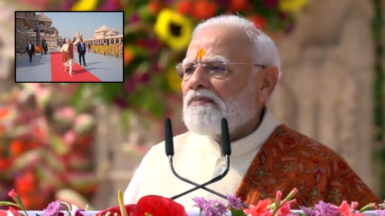राम मंदिर के शिखर पर धर्म ध्वज फहराने पर बोले PM मोदी- हर राम भक्त के दिल में..
