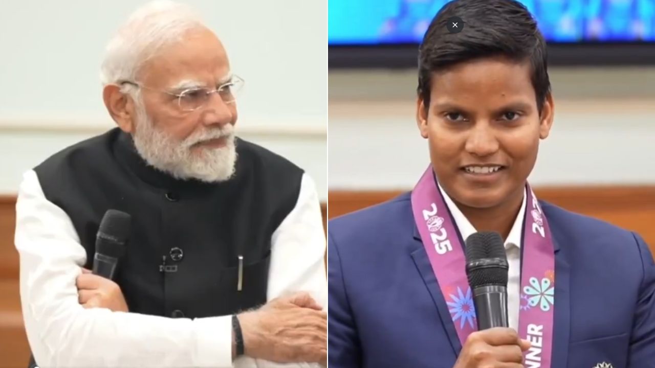 हनुमान जी तुम्हें क्या मदद करते हैं? जब PM ने दीप्ती से पूछा टैटू पर सवाल, तो DSP ने दिया ये जवाब- VIDEO