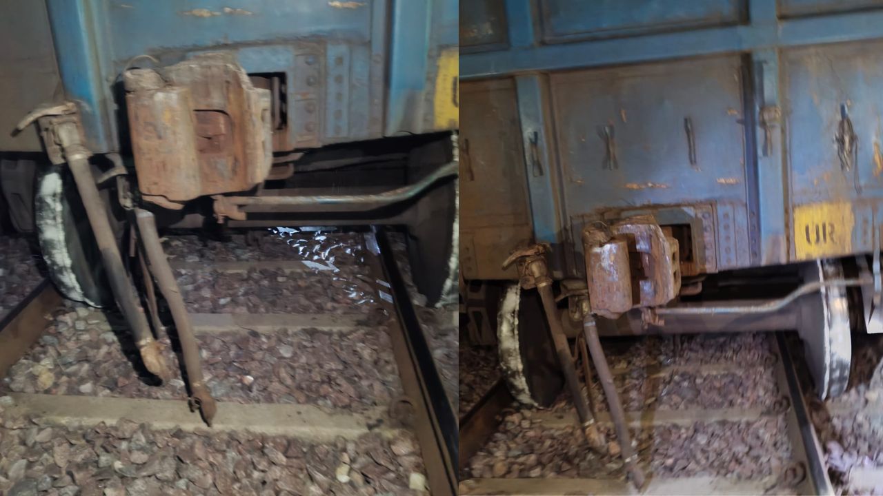 रायबरेली में एनटीपीसी मालगाड़ी के पहिए अचानक पटरी से उतरे, मचा हड़कंप