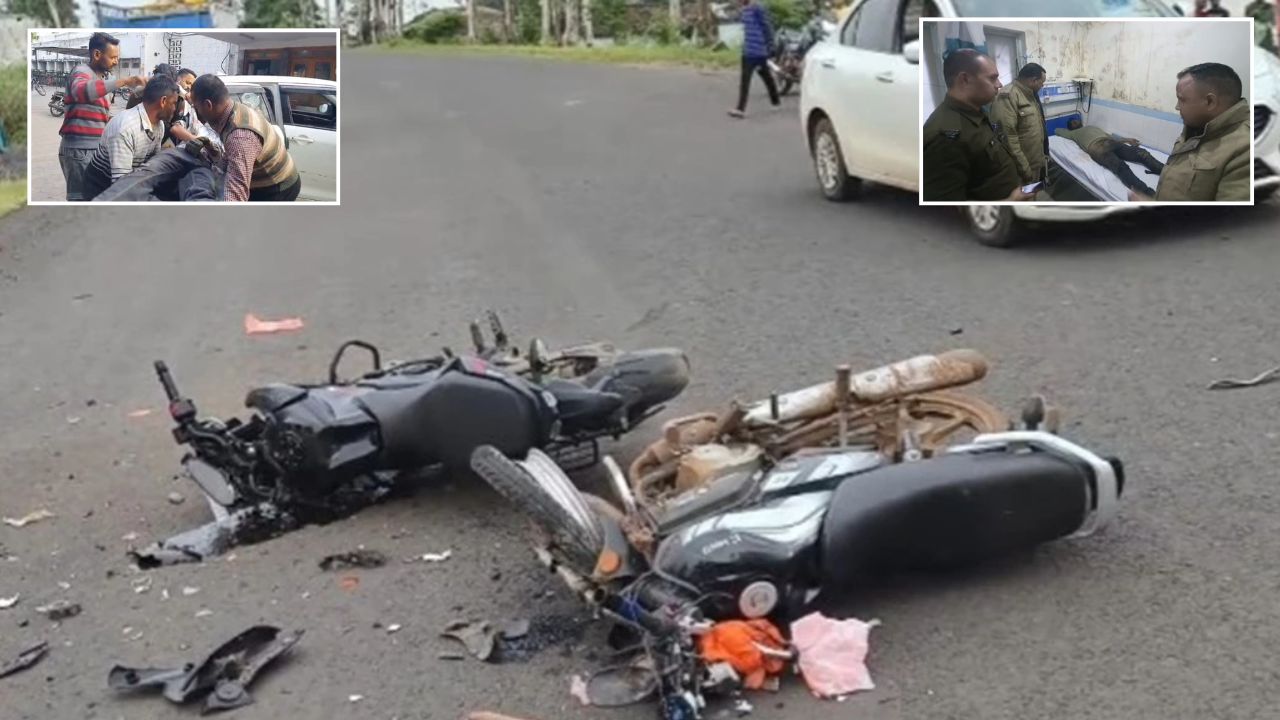 हल्द्वानी-रामनगर मार्ग पर भीषण बाइक भिड़ंत, तीन घायल; जानें कैसे GRP सिपाही बना फरिश्ता