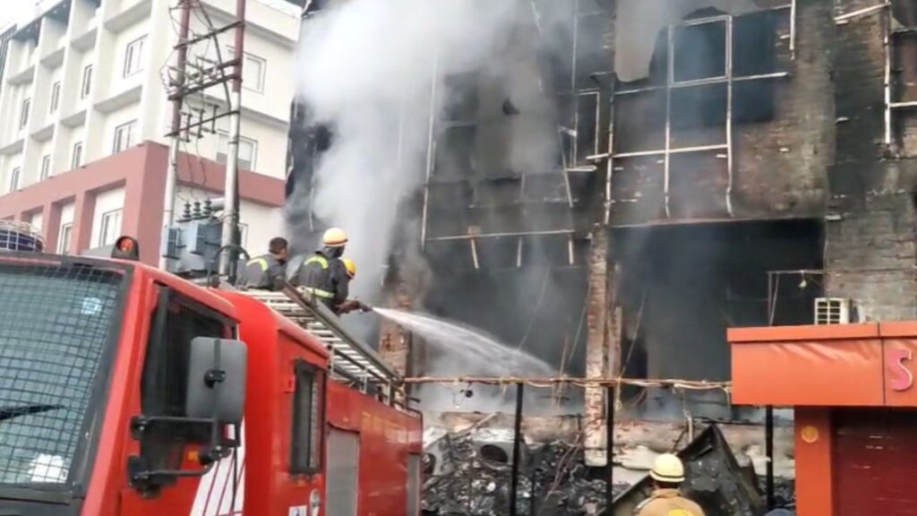 Fire brigade extinguished the fire