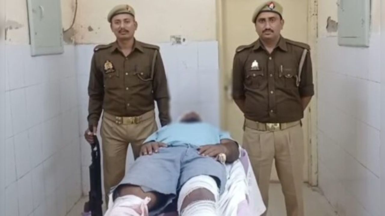 गोरखपुर में पुलिस की बड़ी कार्रवाई: मुठभेड़ में दो वांछित बदमाश गिरफ्तार, एक गोली लगने से हुआ घायल