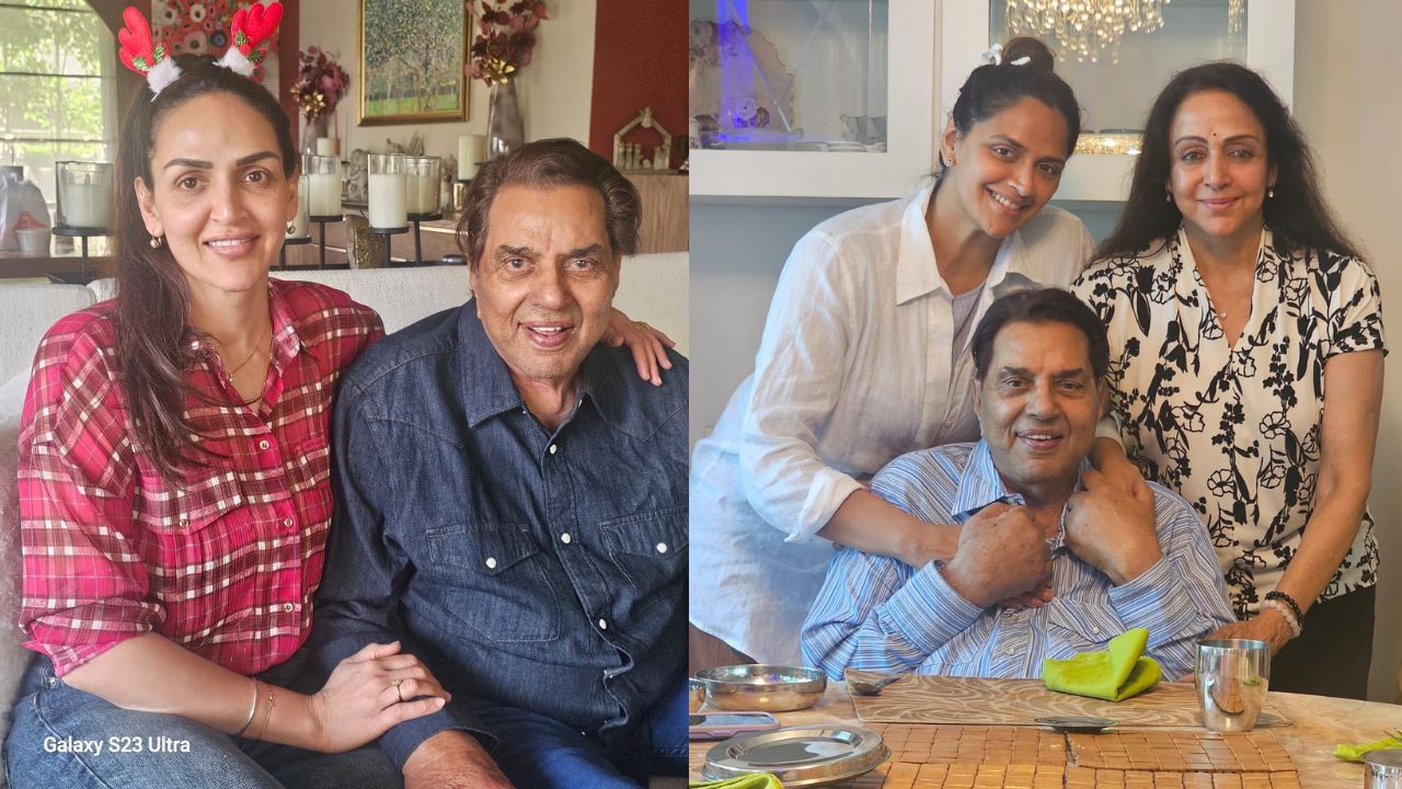 हेमा द्वारा शेयर की गई तस्वीरों में दोनों के कई कैंडिड मोमेंट्स हैं, जिनमें परिवार के साथ बिताए खास पलों की झलक भी दिखती है।