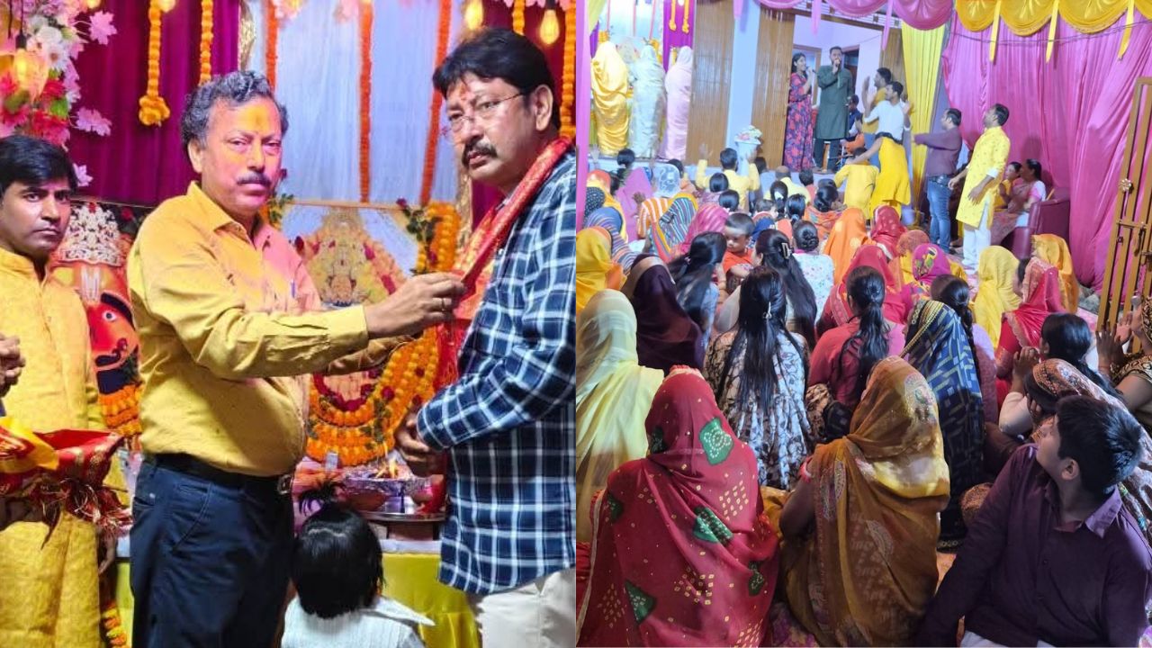 Maharajganj: बृजमनगंज में गूंजे भक्ति के स्वर! देर रात तक श्री श्याम जन्मोत्सव में झूमते रहे श्रद्धालु