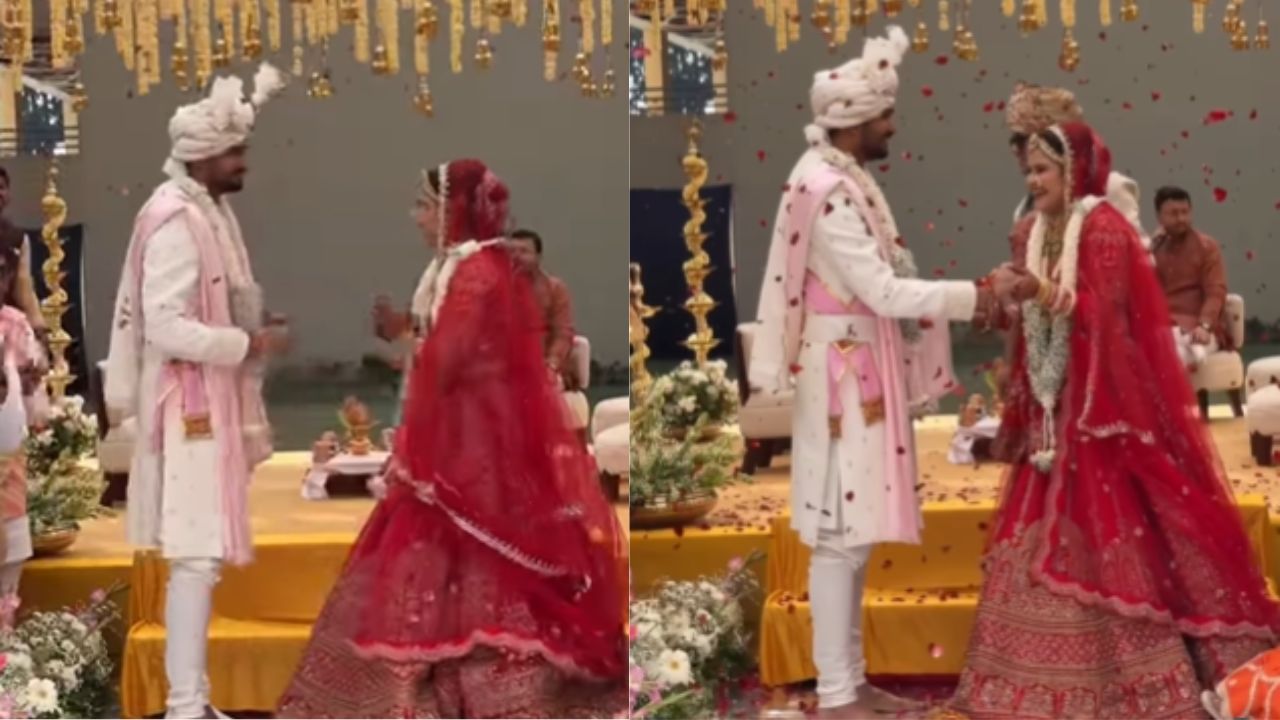 Viral News: वरमाला के बीच दूल्हे की अनोखी चालाकी वायरल, जूता छुपाई से बचने के लिए किया काम