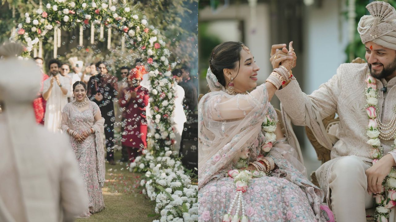 कार्तिक ने इंस्टाग्राम पर कई तस्वीरें पोस्ट कीं, जिनमें उनकी बहन कृतिका दुल्हन के रूप में बेहद खूबसूरत दिख रही हैं। वहीं कार्तिक पारंपरिक पहनावे में बेहद शाही अंदाज़ में नजर आए। (Img- Insta/Kartik Aaryan) कार्तिक ने इंस्टाग्राम पर कई तस्वीरें पोस्ट कीं, जिनमें उनकी बहन कृतिका दुल्हन के रूप में बेहद खूबसूरत दिख रही हैं। वहीं कार्तिक पारंपरिक पहनावे में बेहद शाही अंदाज़ में नजर आए। (Img- Insta/Kartik Aaryan)