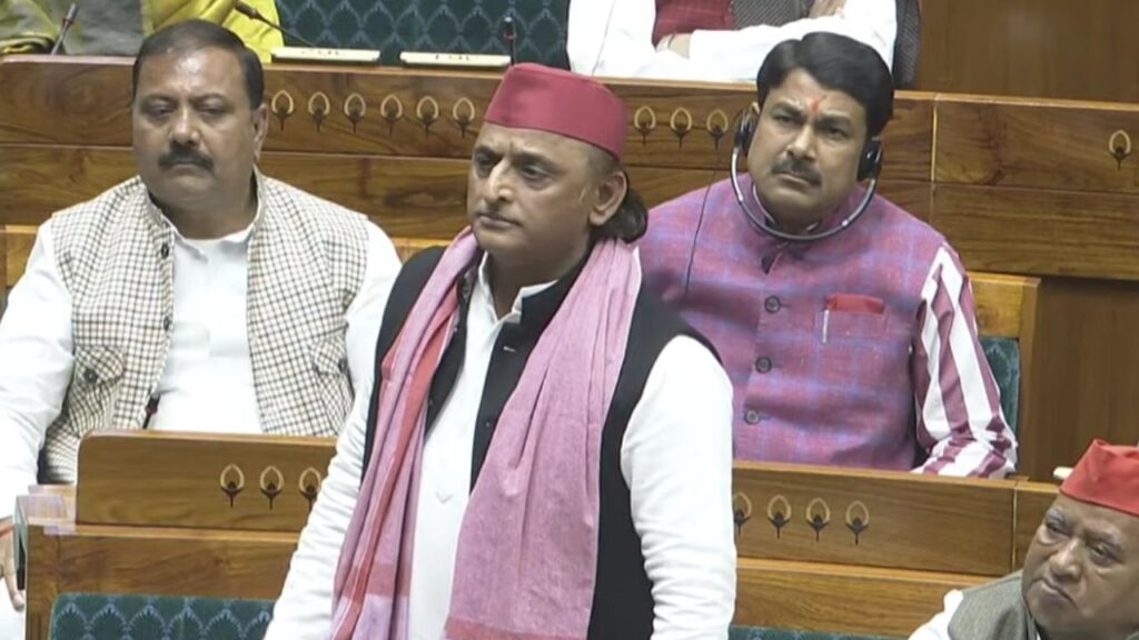 SP chief Akhilesh Yadav raised questions on the impartiality of the Election Commission in the Lok Sabha.