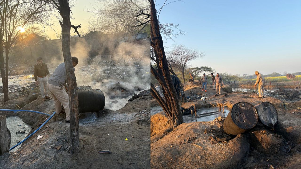 अवैध शराब पर आबकारी का करारा प्रहार: 55 लीटर हथकड़ शराब जब्त, 700 लीटर वॉश नष्ट