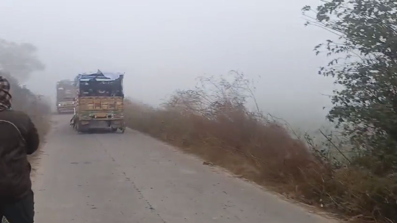 कोहरे की चादर में लिपटा बुलंदशहर: ठिठुरन और धुंध ने थामी रफ्तार, विजिबिलिटी बेहद कम