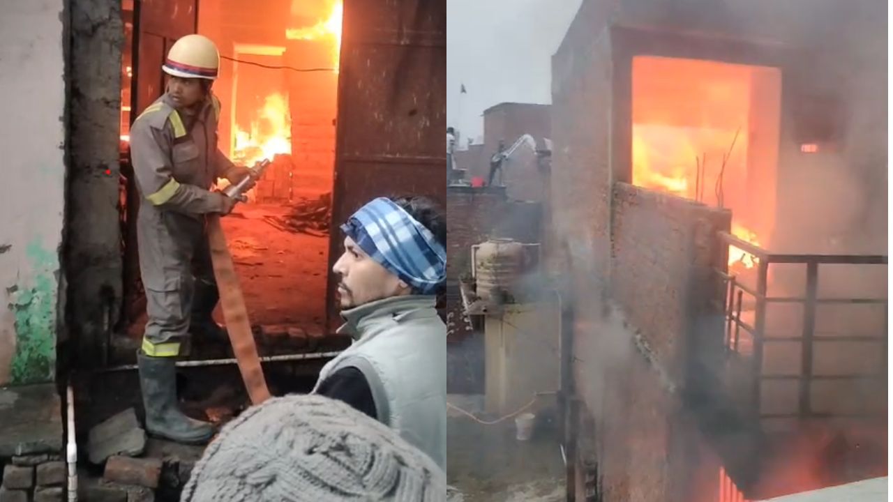 बरेली में आग का तांडव: दो मंजिला फर्नीचर कारखाना जलकर खाक, इलाके में मची अफरा-तफरी