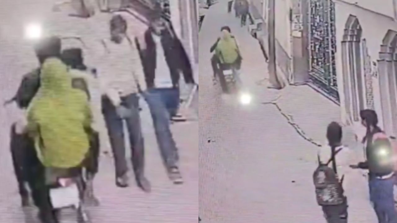 हाथरस में छात्राओं से दिनदहाड़े छेड़छाड़, CCTV में कैद हुआ शर्मनाक मामला; Video Viral