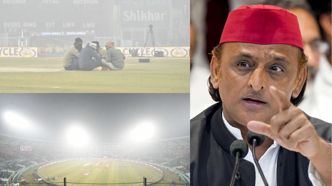 IND vs SA: टी-20 मैच रद्द होने से भड़के फैंस, अखिलेश यादव ने कहा मुंह ढक लीजिए आप लखनऊ में है…