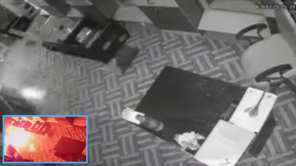 Fire breaks out in men's parlor