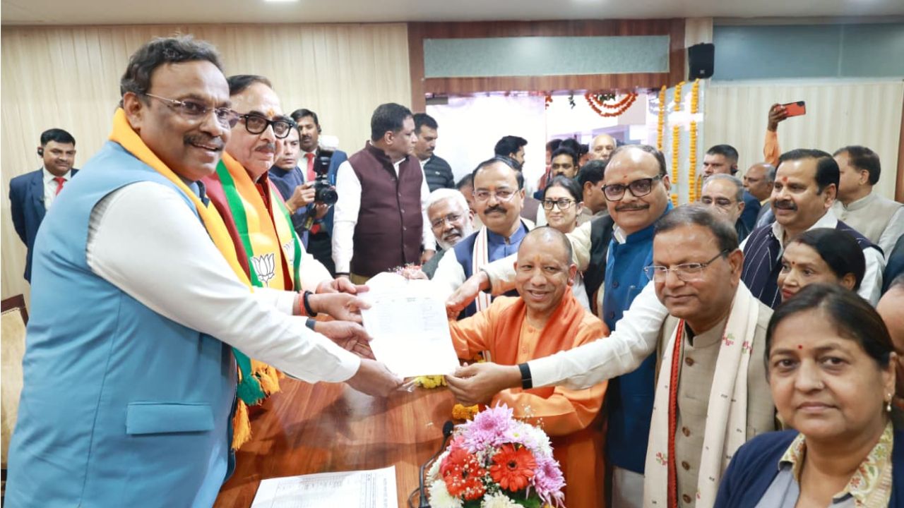 यूपी बीजेपी अध्यक्ष: पंकज चौधरी ने दाखिल किया नामांकन, इन बड़े नेताओं का मिला समर्थन