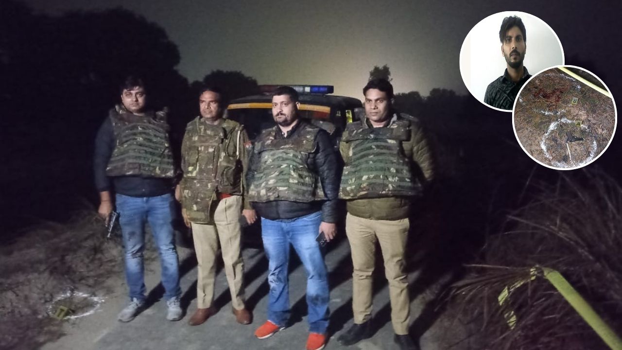 अंधेरी रात, गोलियों की गूंज: बुलंदशहर में सक्रिय इनामी बदमाश की आखिरी घड़ी खुली