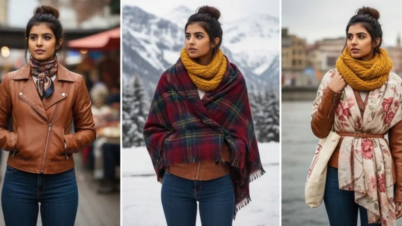 रोज़मर्रा की जिंदगी में, जब आप कॉलेज या मार्केट जा रही होती हैं, तो शॉल को गर्दन के चारों ओर हल्के से लपेटना एक सामान्य लेकिन खूबसूरत स्टाइल है। इस स्टाइल में शॉल को बस हल्का सा लपेट कर दोनों सिरों को छोड़ दें। यह स्टाइल न केवल बेहद आरामदायक है। रोज़मर्रा की जिंदगी में, जब आप कॉलेज या मार्केट जा रही होती हैं, तो शॉल को गर्दन के चारों ओर हल्के से लपेटना एक सामान्य लेकिन खूबसूरत स्टाइल है। इस स्टाइल में शॉल को बस हल्का सा लपेट कर दोनों सिरों को छोड़ दें। यह स्टाइल न केवल बेहद आरामदायक है।