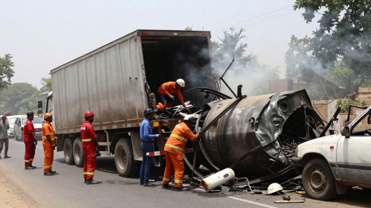 उदयपुर में भीषण सड़क हादसा, बेकाबू ट्रेलर टैंकर से भिड़ा, 4 लोगों की मौत, कई घायल