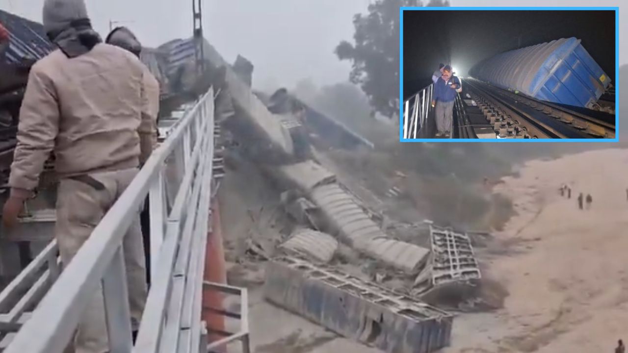 Jamui Train Accident: जमुई में देर रात बड़ा रेल हादसा, मालगाड़ी के 10 डिब्बे पुल से गिरे; 19 डिब्बे हुए बेपटरी