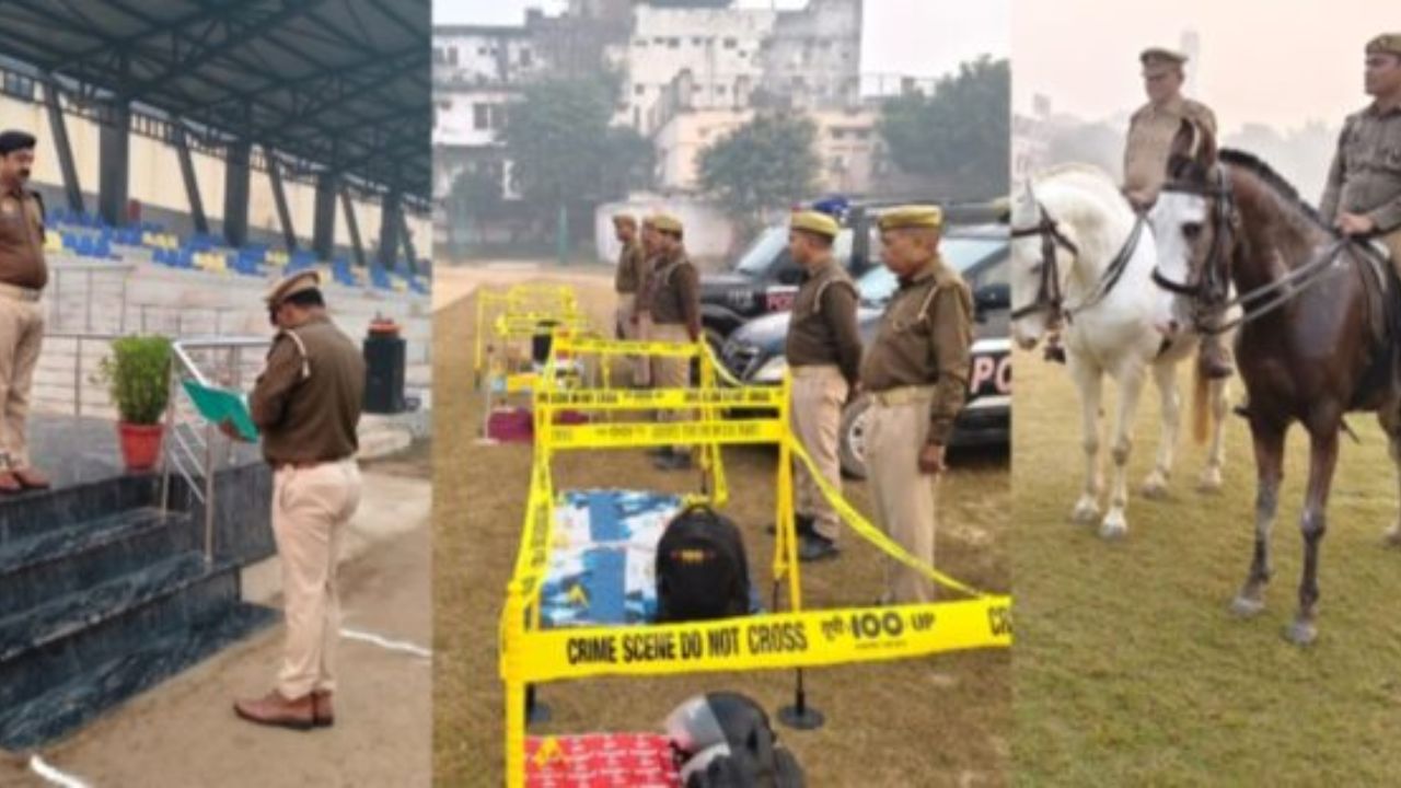 गोरखपुर पुलिस लाइन में ग्रैंड परेड का निरीक्षण, अनुशासन और फिटनेस पर खास जोर