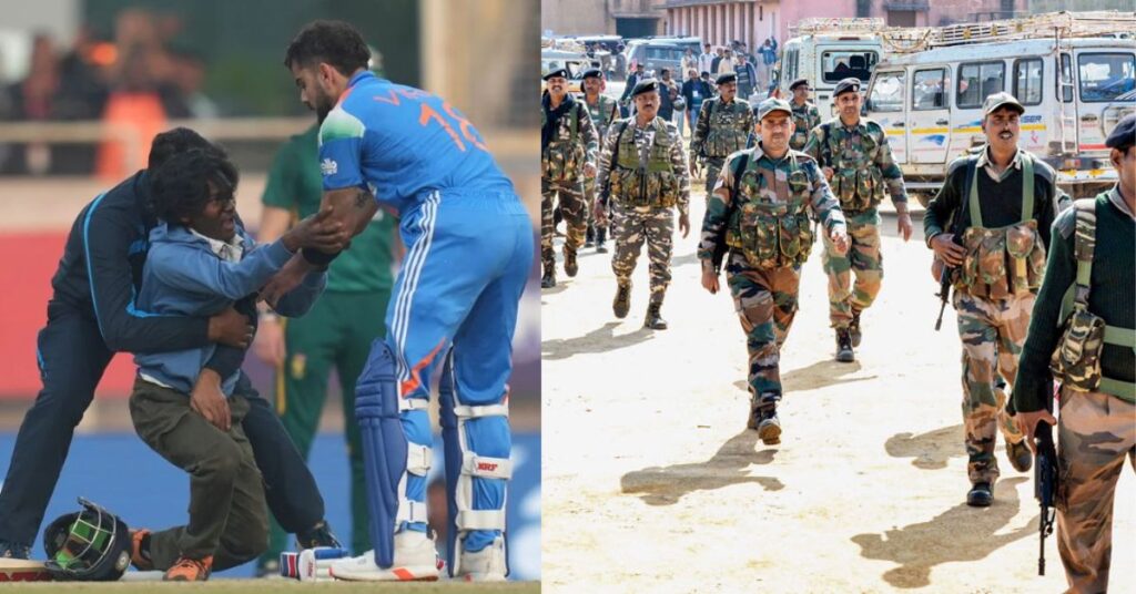 india vs south africa, Shaheed Veer Narayan Singh , ind vs sa , ind vs sa 2nd odi , fan touch virat kohli feet , cricket news in hindi , sports news hindi
