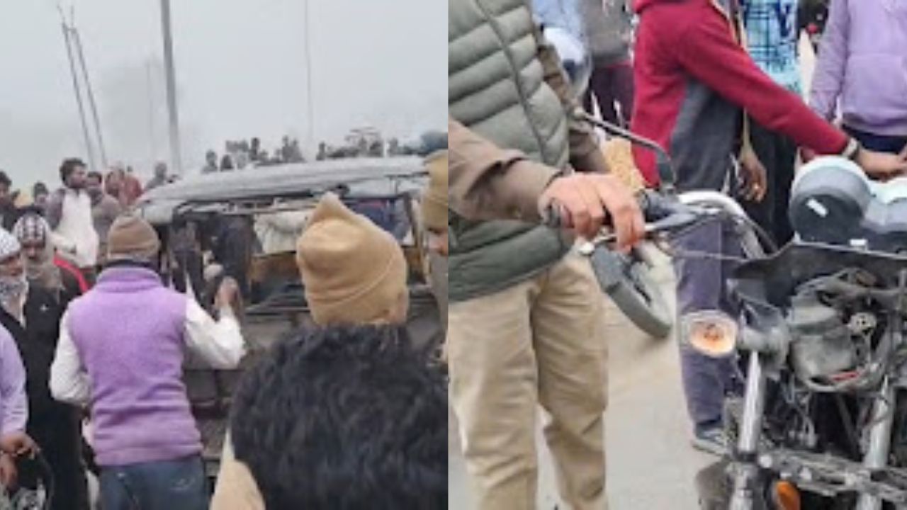 रोते रह गए परिजन: गोरखपुर-सोनौली हाईवे पर फिर काल बनकर दौड़ी बस, बाइक सवार युवक की मौत
