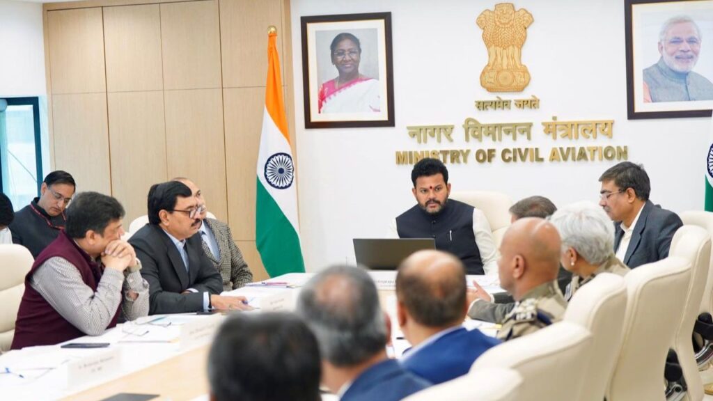 Union Minister Ram Mohan Naidu held a review meeting (Img: X)