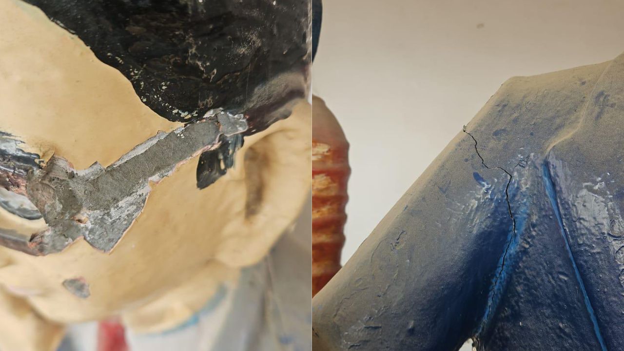 मैनपुरी: किशनी बाईपास पर बाबा साहब अंबेडकर की मूर्ति खंडित, इलाके में आक्रोश