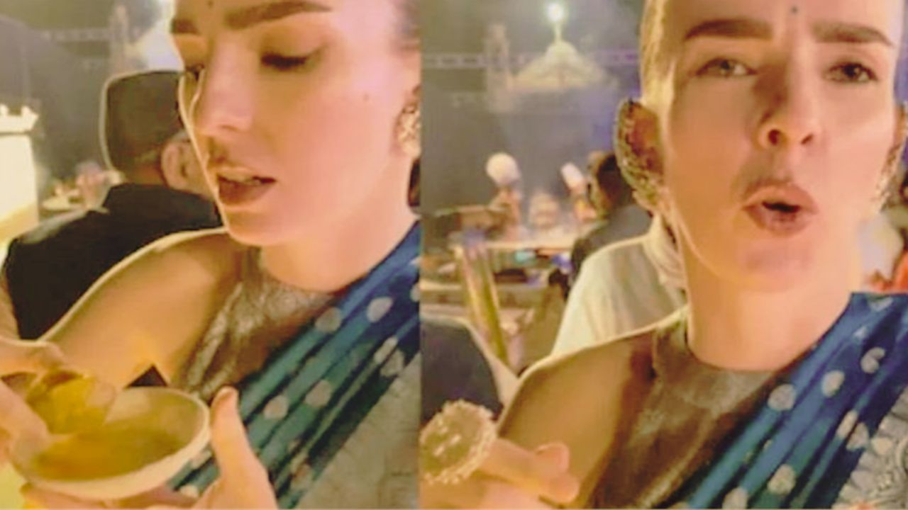 पहली बार गोलगप्पा खाते ही विदेशी महिला हुई दीवानी, एक बाइट पर वायरल हुआ रिएक्शन वीडियो