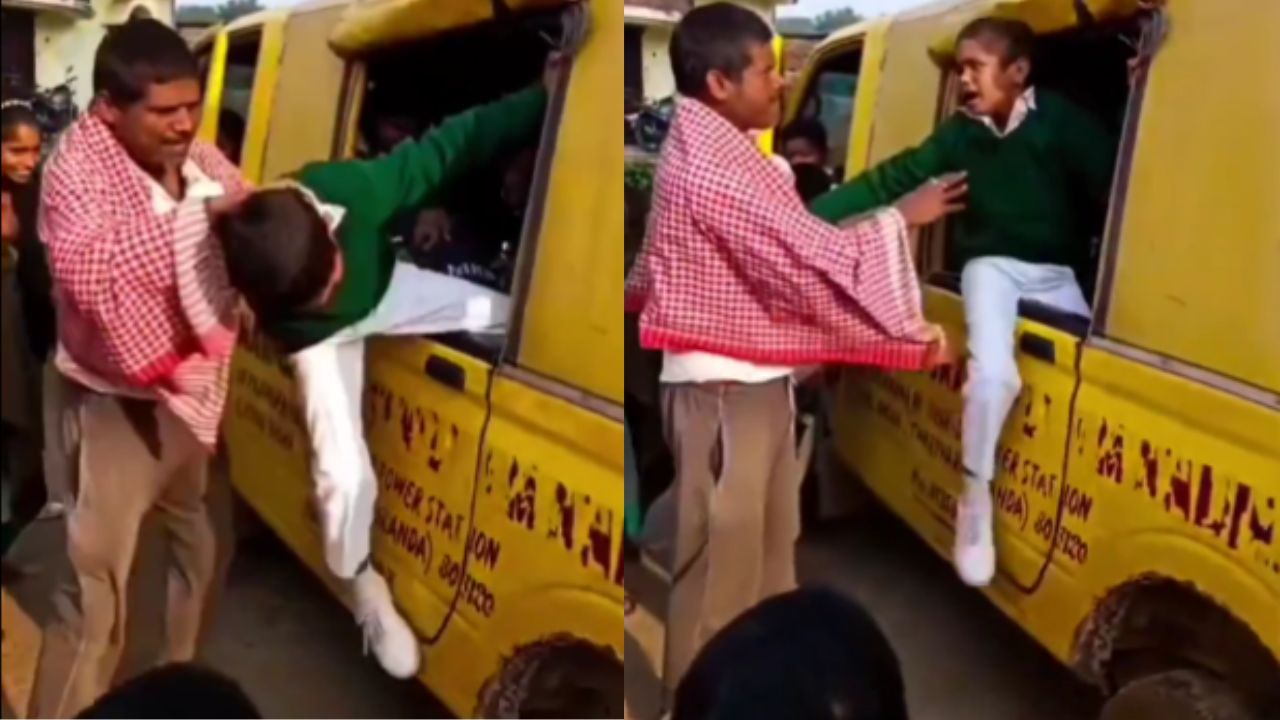 सड़क पर दिखा बाप-बेटे का अनोखा मुकाबला, Viral Video से मचा हलचल; देखें पूरी वीडियो…
