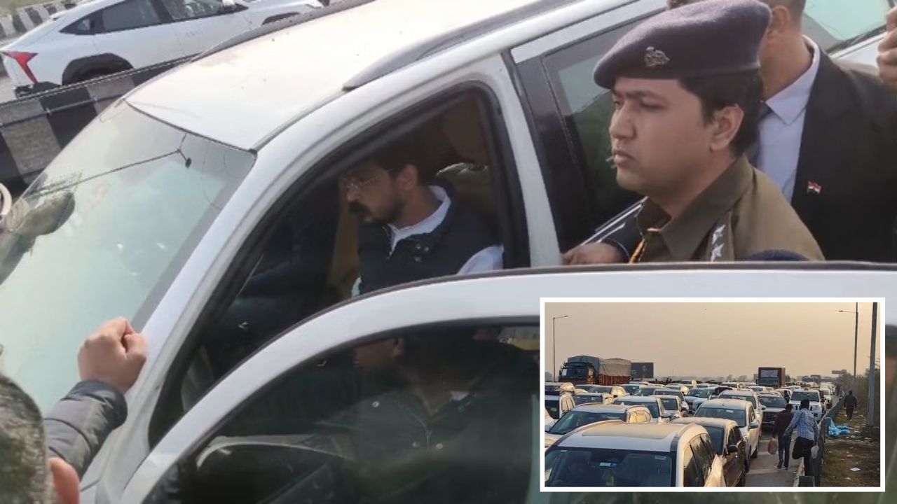 चंद्रशेखर आजाद ने दिल्ली मेरठ एक्सप्रेसवे पर लगाई दौड़, पुलिस वाली से बोले- कौन है आप? दिमाग खराब…