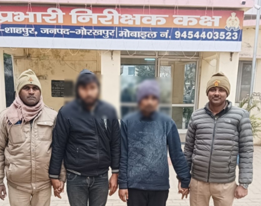 गोरखपुर में शटर तोड़कर चोरी! दो शातिर अभियुक्त ऐसे चढ़ा पुलिस के हत्थे