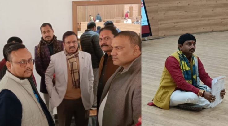 Gorakhpur: नगर निगम सदन की 16वीं बैठक में सियासी उथल-पुथल, 68 पार्षदों ने बहिष्कार कर शुरू किया धरना