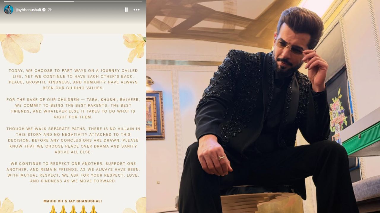 टीवी इंडस्ट्री को झटका, जय भानुशाली और माही विज ने 15 साल बाद अलग होने का लिया फैसला