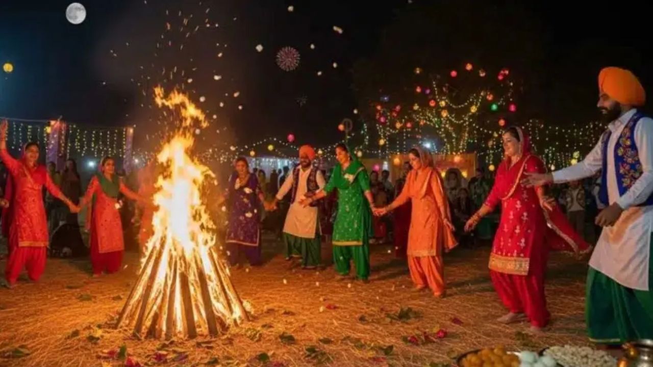 लोहड़ी की रात लोग अलाव जलाकर उसके चारों ओर इकट्ठा होते हैं। गेहूं की बालियां, रेवड़ी, मूंगफली, खील और गुड़ अग्नि में अर्पित किए जाते हैं। (Img Source: Google)