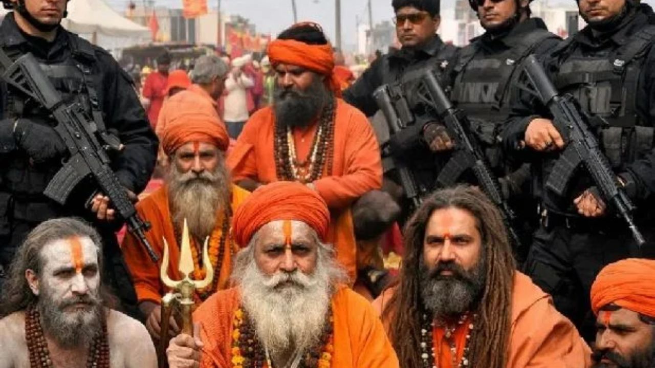 मोह माया छोड़ बने बाबा…लेकिन चाहिए सुरक्षा की भी गारंटी; मेले में गनर के साथ घूम रहे ये साधु-संत
