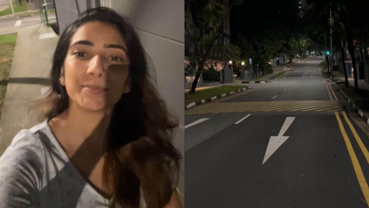 क्या वाकई इतना सुरक्षित है सिंगापुर? रात 3 बजे अकेली घूमती भारतीय लड़की का Video Viral