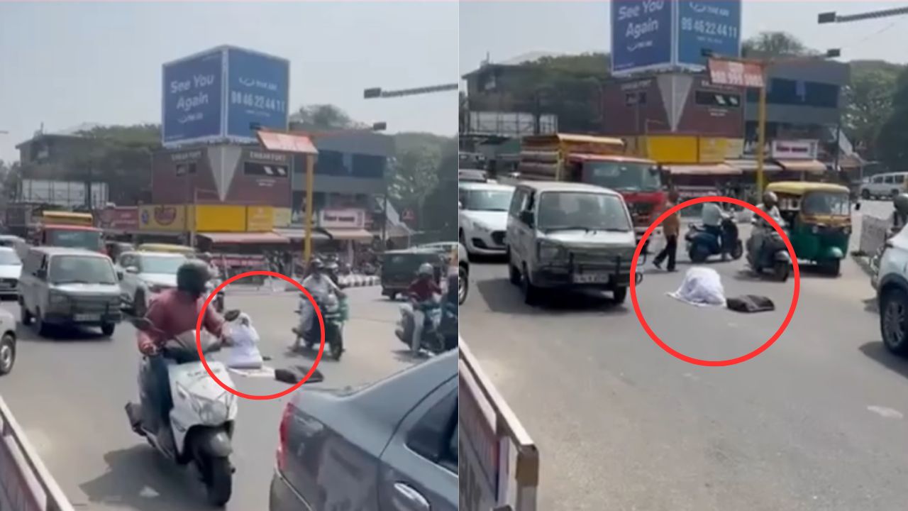 केरल में सड़क के बीच नमाज़ पढ़ती महिला का Video Viral, वजह जानकर हो जाएंगे हैरान