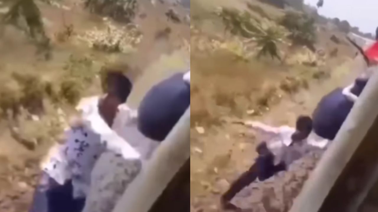 सोशल मीडिया लाइक्स के चक्कर में युवक ने किया जानलेवा स्टंट, देखें Viral Video