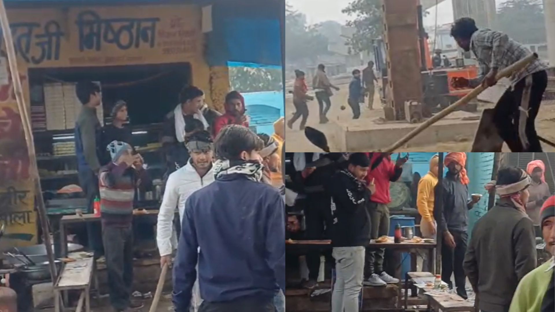 समोसे-जलेबी खाने आए थे, लाठी-डंडे खाकर चले गए, देखिए Agra का ये हलवाई की दुकान वाला Video