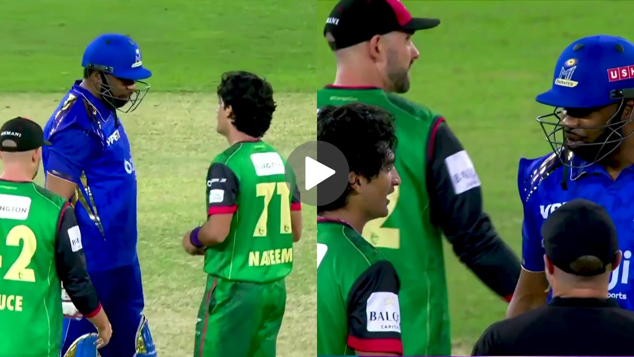 LIVE मैच में कीरोन पोलार्ड से भिड़ा ये पाकिस्तानी खिलाड़ी, जमकर हुई बहस- देखें VIDEO