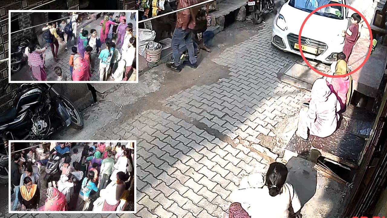 Ghaziabad News: खोड़ा में तेज रफ्तार कार ने दो मासूमों को रौंदा, चालक फरार; घटना CCTV में कैद