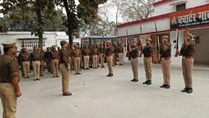गोरखपुर: पुलिस लाइन क्वार्टर गार्ड पर अनुशासन और गरिमा के साथ मनाया गया गांधी शहादत दिवस