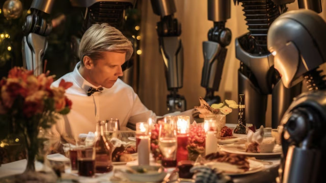 आजकल कई लोग अपनी पर्सनल बातें AI चैटबॉट के साथ साझा करते हैं। चैटबॉट कई उपयोगकर्ताओं के लिए उनके पार्टनर की तरह बन गया है। इसी वजह से कैफे ने वैलेंटाइन डे के लिए यह अनोखी पेशकश की। विजिटर डिजिटल पार्टनर के साथ खाना खा सकते हैं, वाइन पी सकते हैं और बातचीत का मज़ा ले सकते हैं। (Img- Internet)