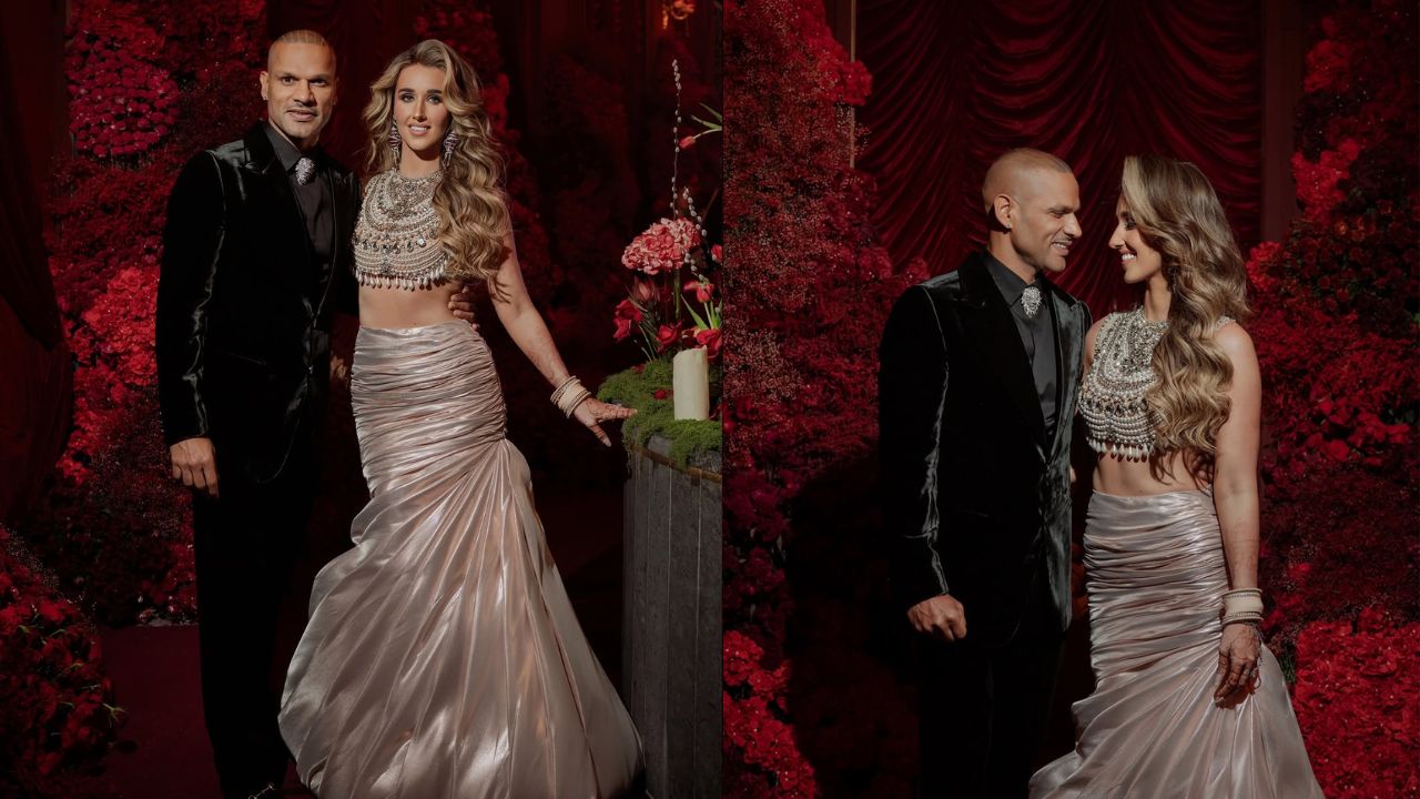 शादी की तस्वीरें सामने आने के बाद फैंस और क्रिकेट जगत से जुड़े लोग उन्हें बधाइयां दे रहे हैं। कमेंट सेक्शन में ‘गब्बर’ के लिए ढेरों शुभकामनाएं और दिल वाले इमोजी नजर आ रहे हैं। नई जिंदगी की शुरुआत के साथ शिखर धवन एक बार फिर सुर्खियों में हैं। इस बार मैदान पर नहीं, बल्कि अपनी वेडिंग फोटो के कारण। (Img- Instagram)