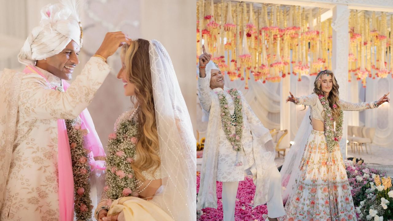दुल्हन संग मुस्कुराते दिखे शिखर धवन, यहां देखिए फेरों से संगीत तक की अनदेखी तस्वीरें