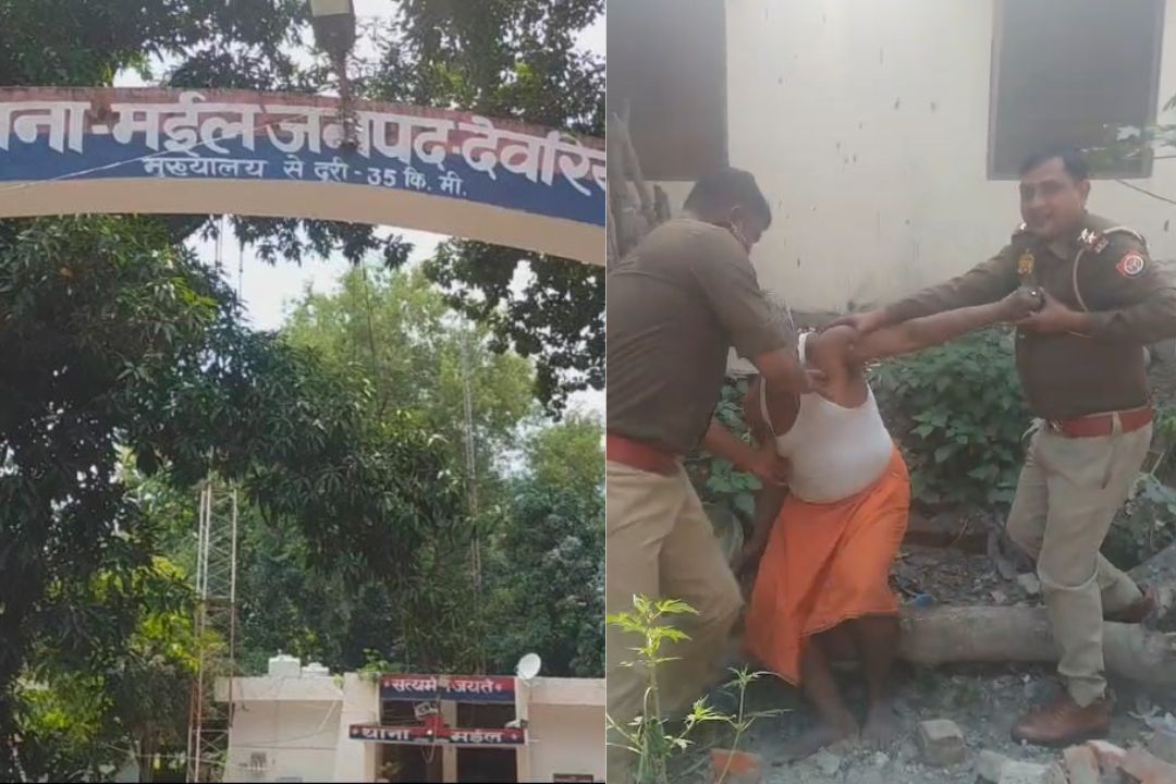 देवरिया में जमीन विवाद ने पकड़ा तूल: वृद्ध और दरोगा में हाथापाई, जांच के आदेश जारी