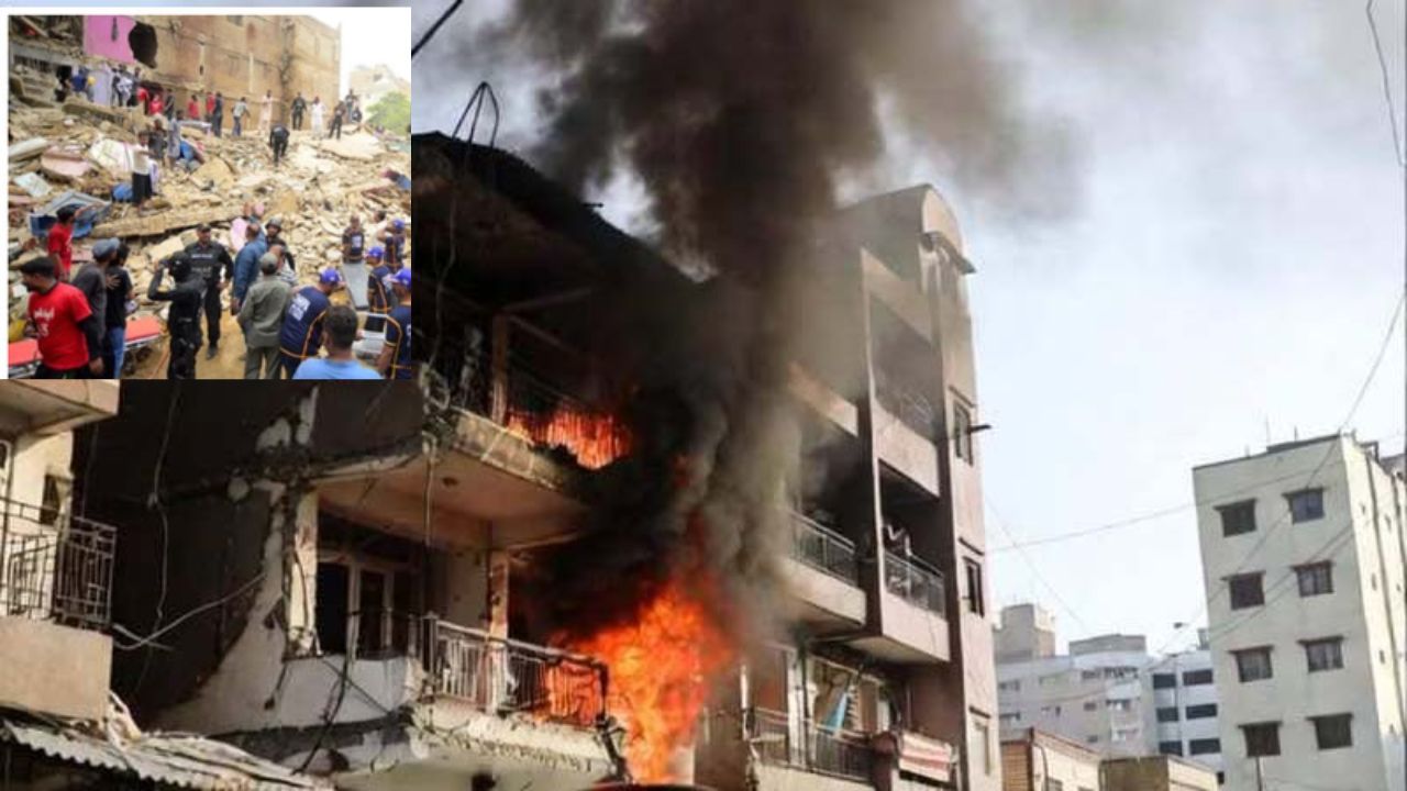 Pakistan: कराची में सिलेंडर में धमाके से गिरी इमारत; मलबे में दबकर 16 लोगों की मौत, कई घायल