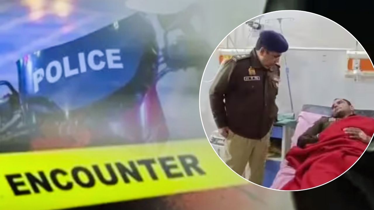 Encounter In UP: शामली में पुलिस और बदमाशों के बीच तड़तड़ाई गोलियां, 50 हजार का इनामी बदमाश ढेर